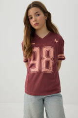 V-Neck Sports Jersey Top
