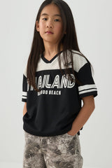 V-Neck Sports Jersey Top