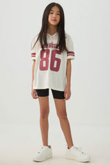 V-Neck Sports Jersey Top