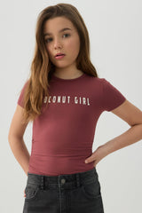 Ruched Side Printed T-Shirt