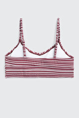 Striped Triangle Bikini Top