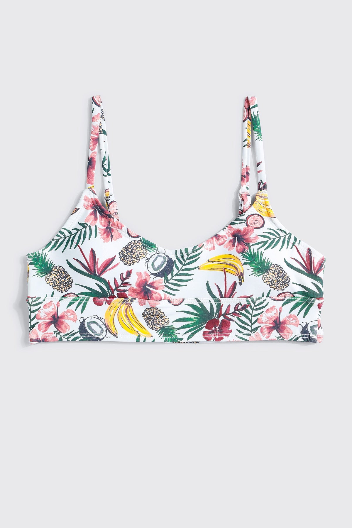 Tropical Fruit Triangle Bikini Top