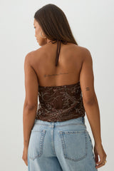 Beaded Halter Top
