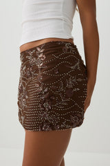 Beaded Micro Skirt