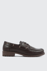 Faux Leather Boat Shoes