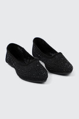 Embellished Lace Flats