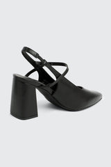 Slingback Block Heel Mary Janes