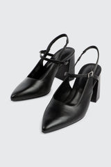Slingback Block Heel Mary Janes