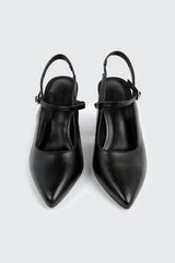 Slingback Block Heel Mary Janes