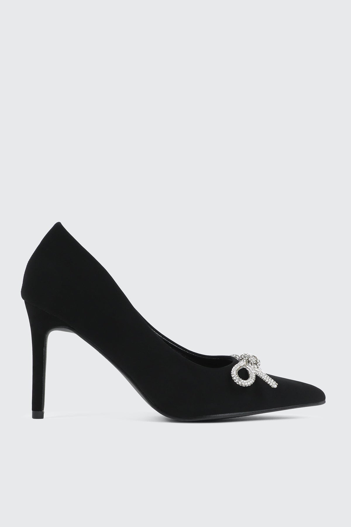 Rhinestone Bow Pumps