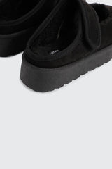 Faux Sheepskin Mary Janes
