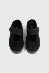 Faux Sheepskin Mary Janes