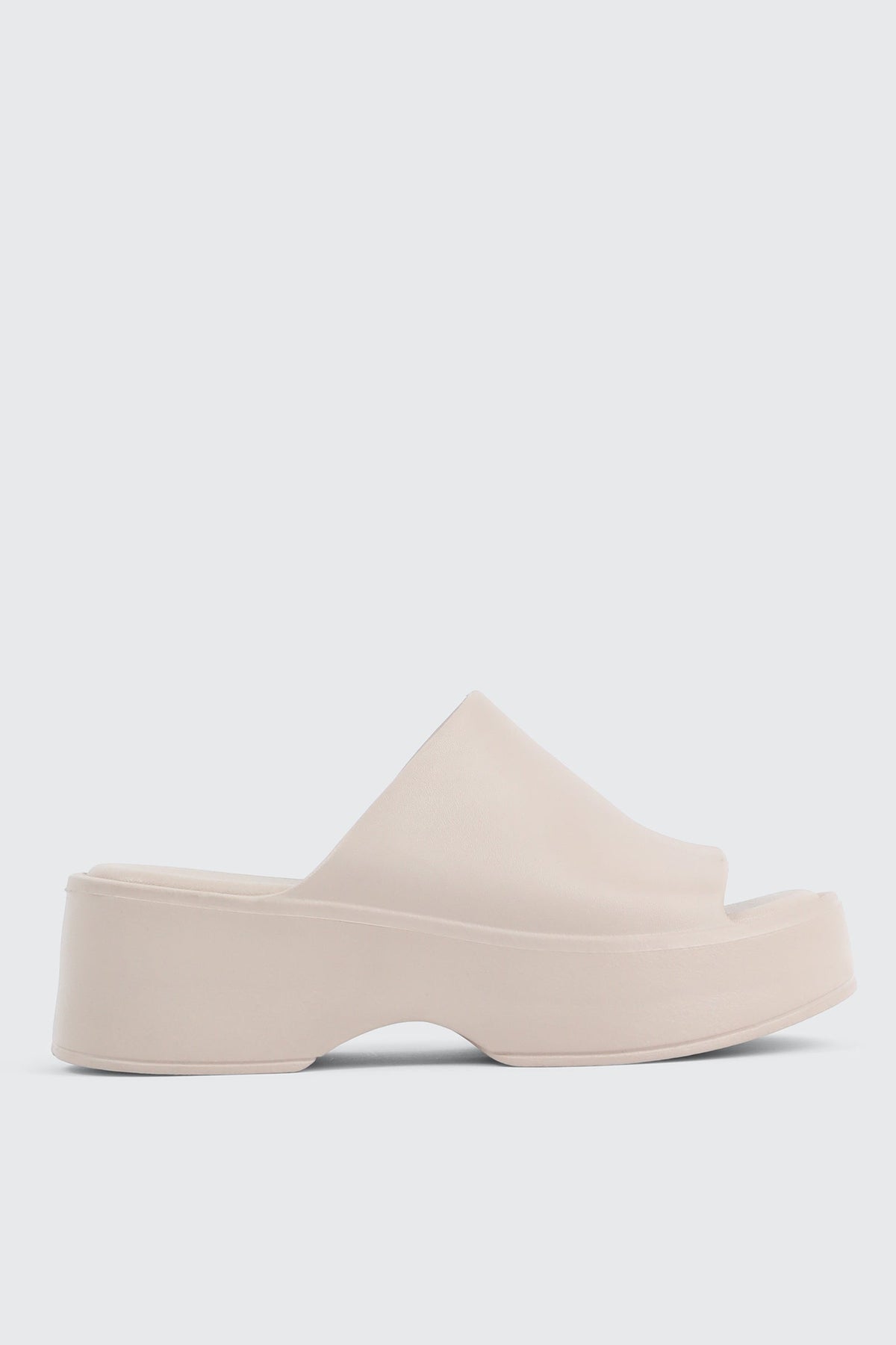 Square Toe Platform Slides