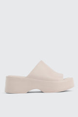Square Toe Platform Slides