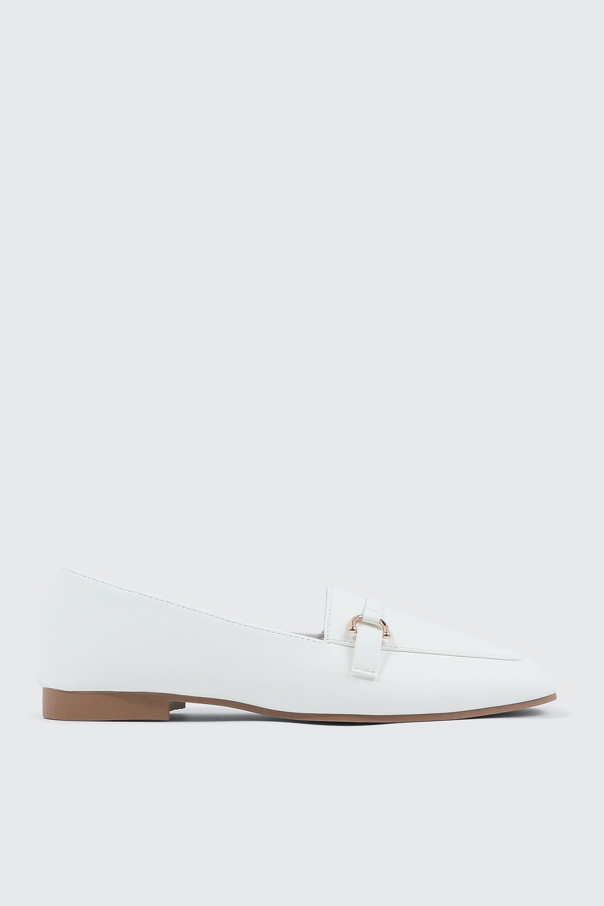 Faux Leather Square Toe Loafers