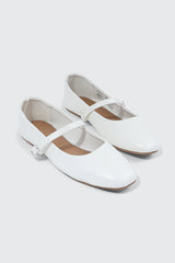 Square Toe Mary Jane Flats