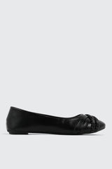 Ballerina Flats with Braided Detail