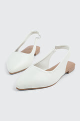 Pointed Toe Slingback Flats