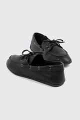 Faux Leather Boat Shoes