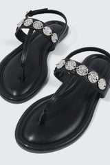 Strappy Sandals with Coin Charms