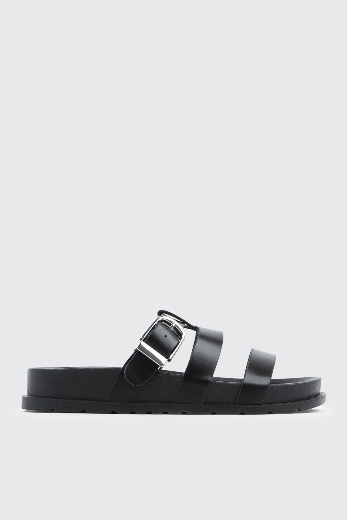 Chunky Slides with Buckle Detail