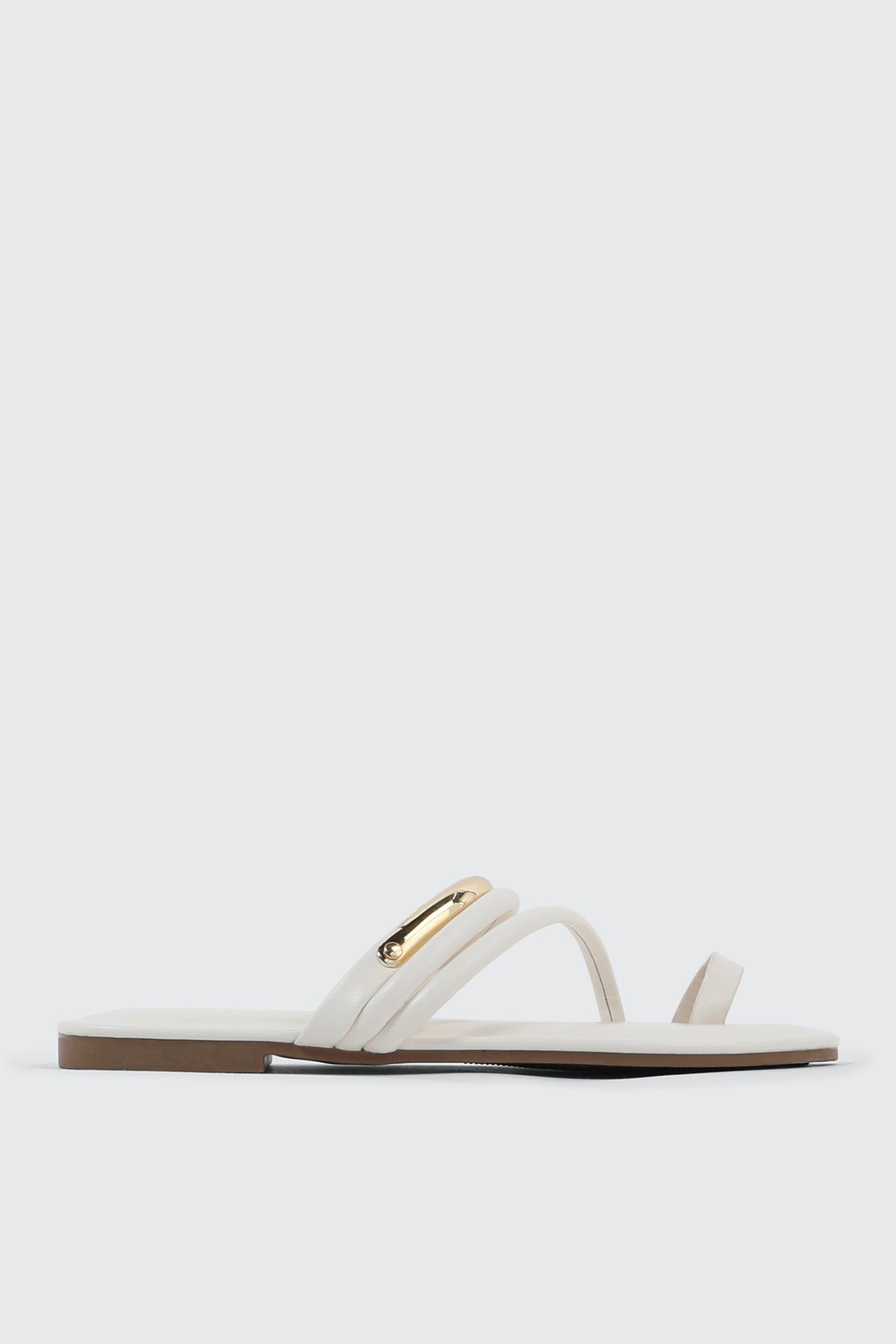 Square Toe Strappy Flat Sandals