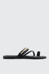 Square Toe Strappy Flat Sandals