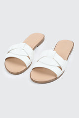 Braided Vamp Flat Sandals