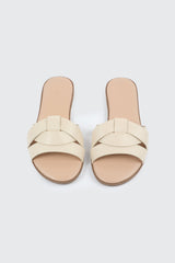 Braided Vamp Flat Sandals