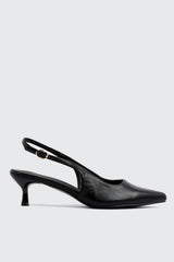 Pointed Toe Slingback Heels
