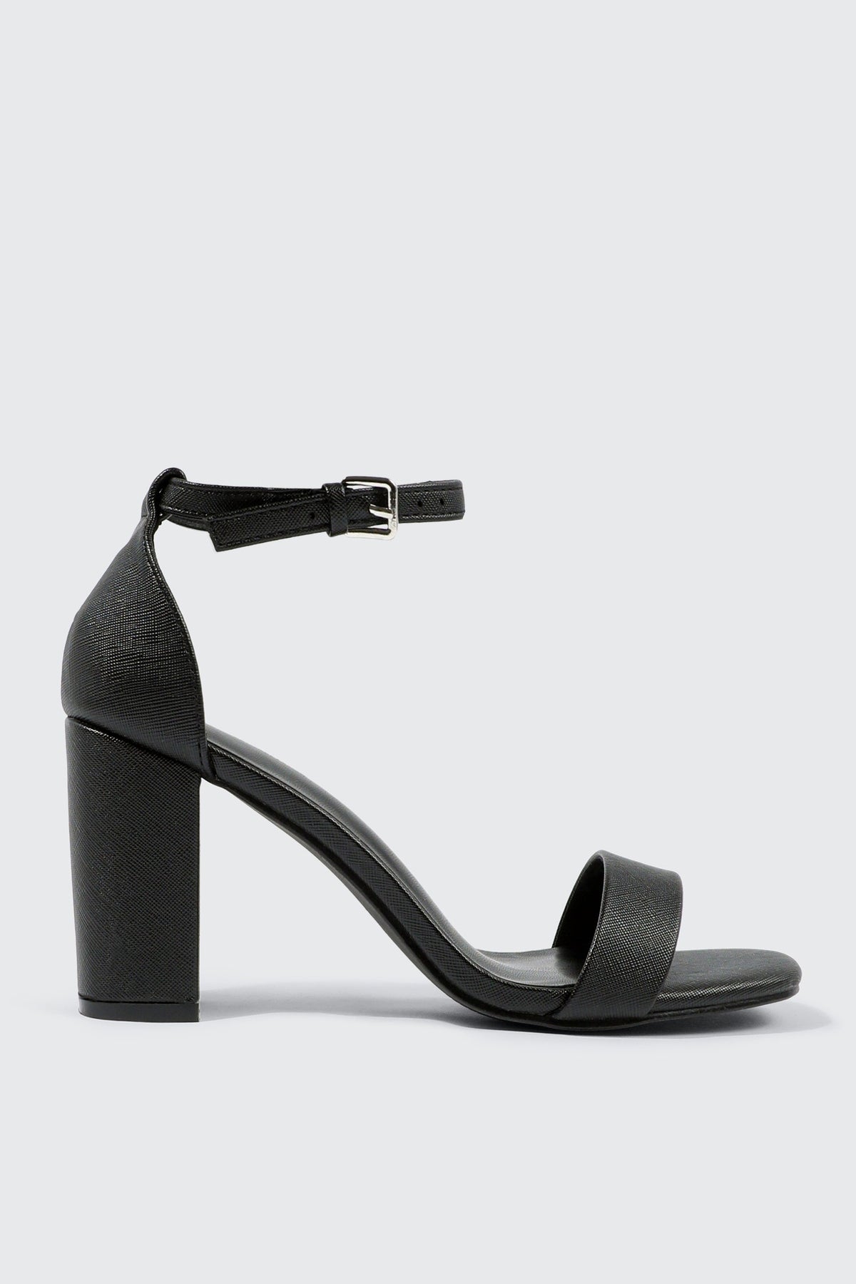 One Band Block Heel Sandals