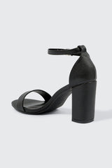 One Band Block Heel Sandals
