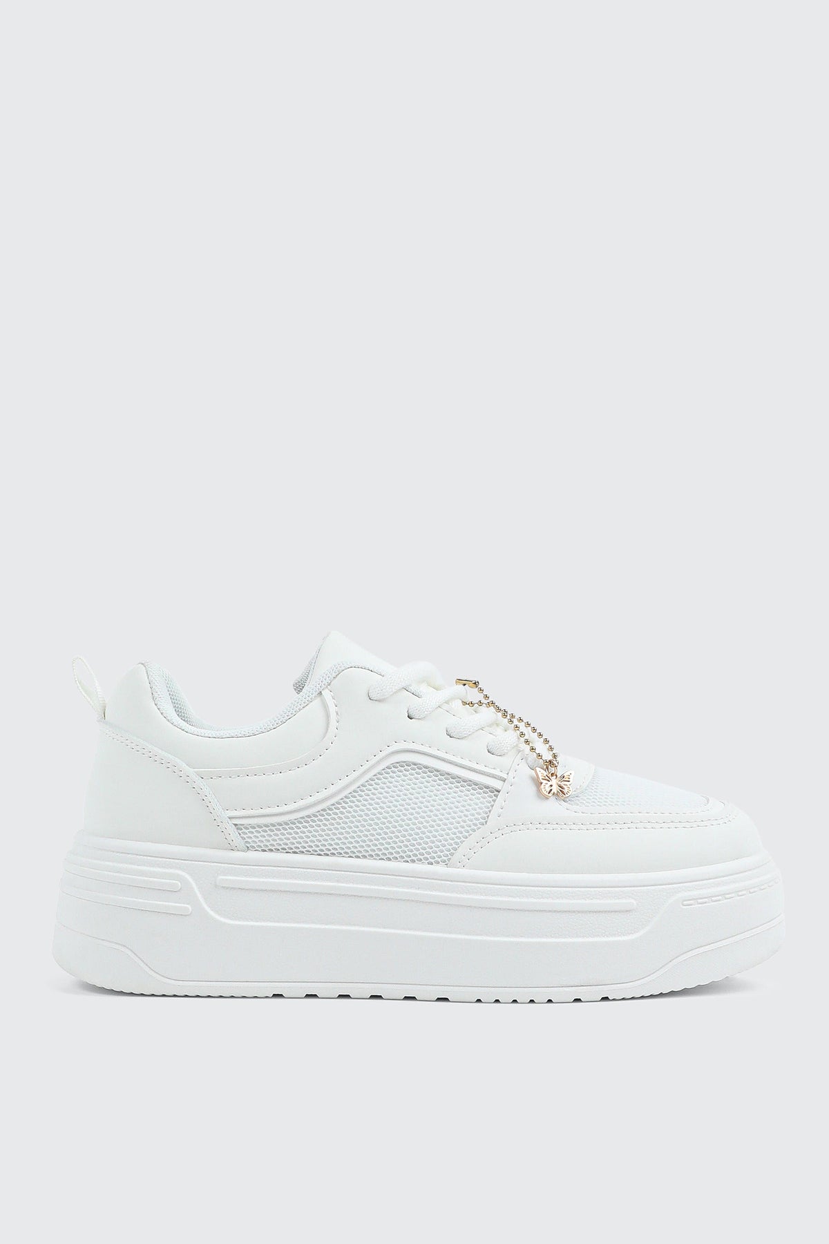 Platform Sneakers with Charm Detail