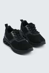 Black Knit Sneakers