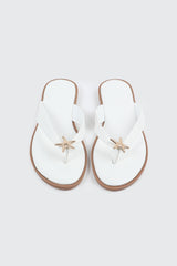 V-Strap Sandals with Starfish Detail