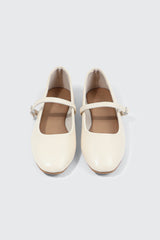 Square Toe Mary Jane Flats
