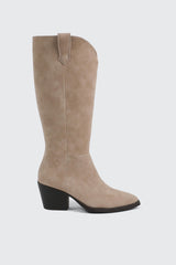 Western Knee High Boots with Pointed Toe