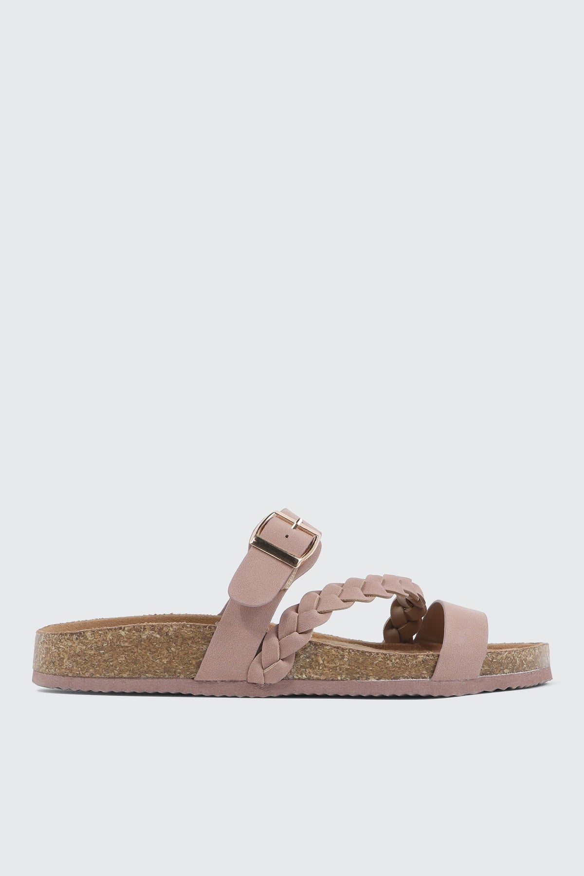 Braided Strap Slide Sandals