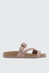 Braided Strap Slide Sandals