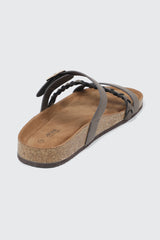 Braided Strap Slide Sandals