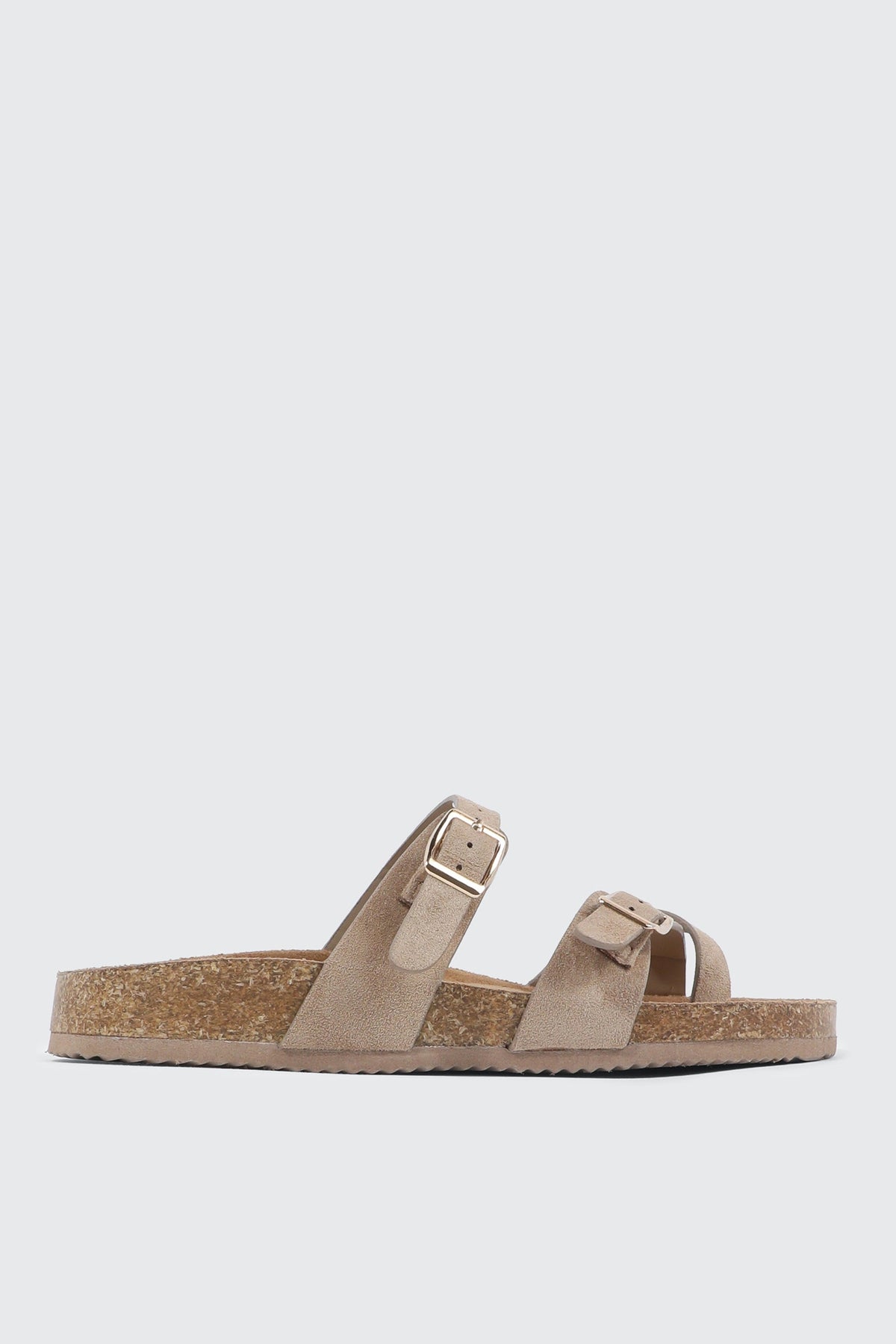 Double Buckle Toe Ring Sandals
