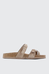 Double Buckle Toe Ring Sandals