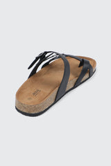 Double Buckle Toe Ring Sandals
