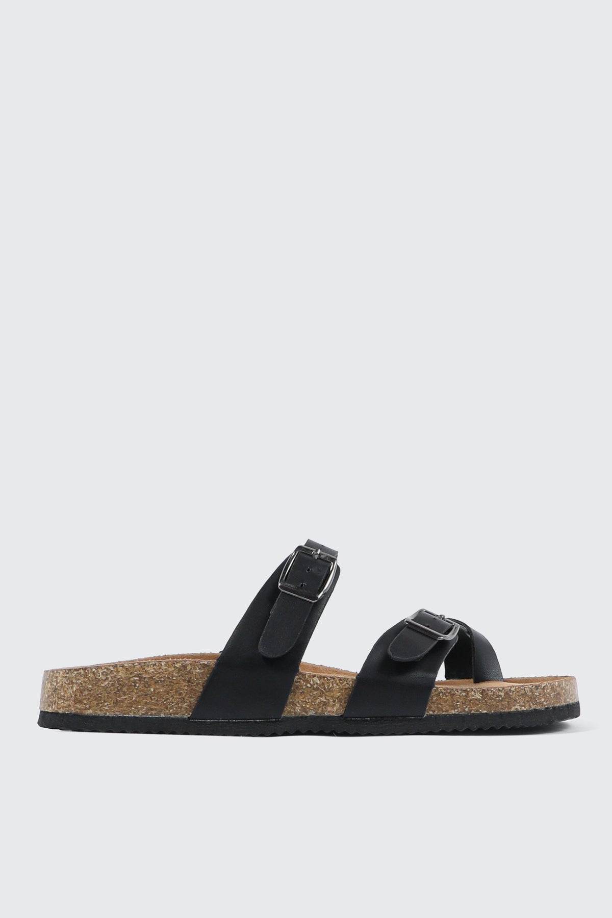 Double Buckle Toe Ring Sandals