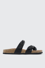 Double Buckle Toe Ring Sandals