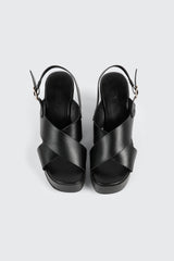Crisscross Wedge Sandals