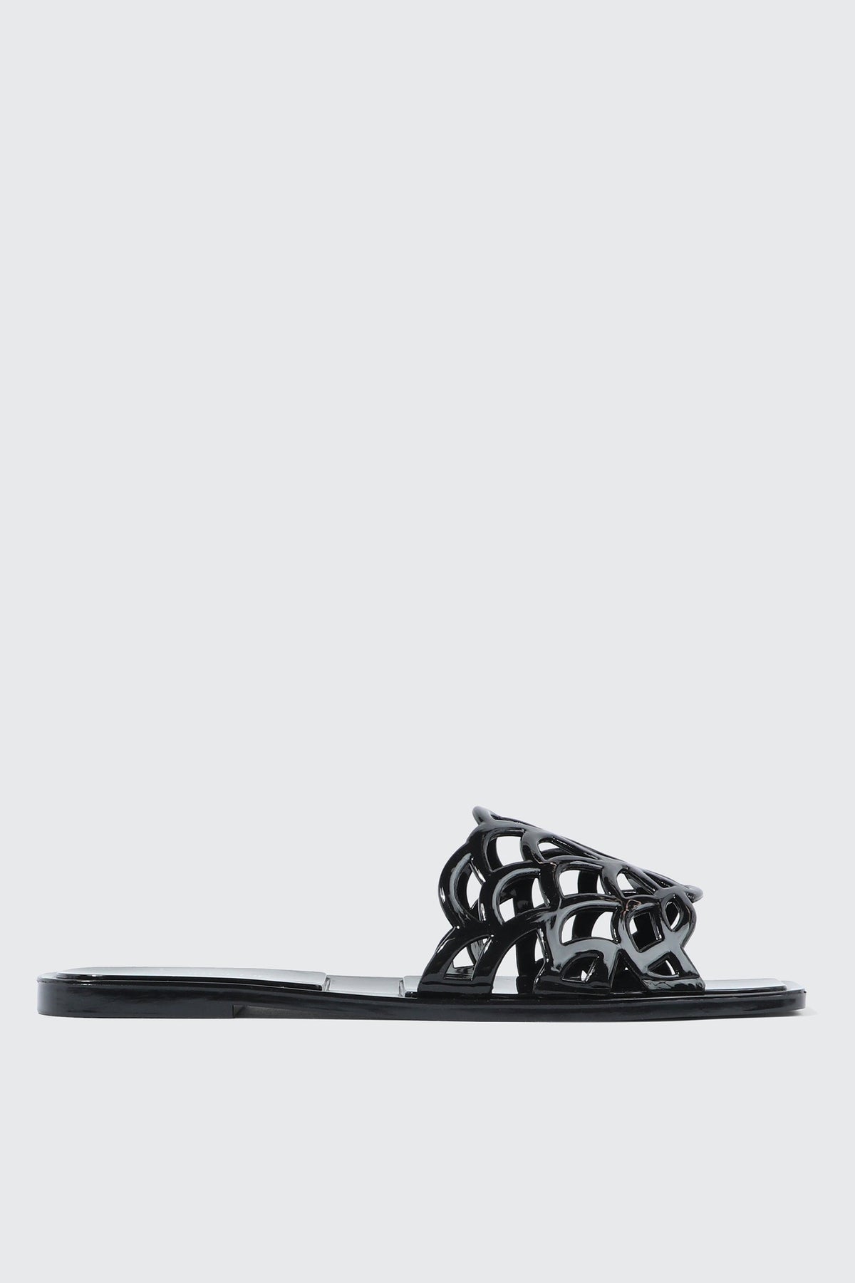 Square Toe Jelly Sandals