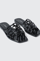 Square Toe Jelly Sandals