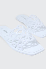 Square Toe Jelly Sandals