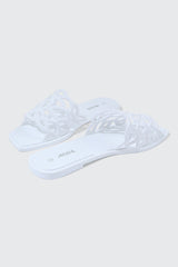 Square Toe Jelly Sandals